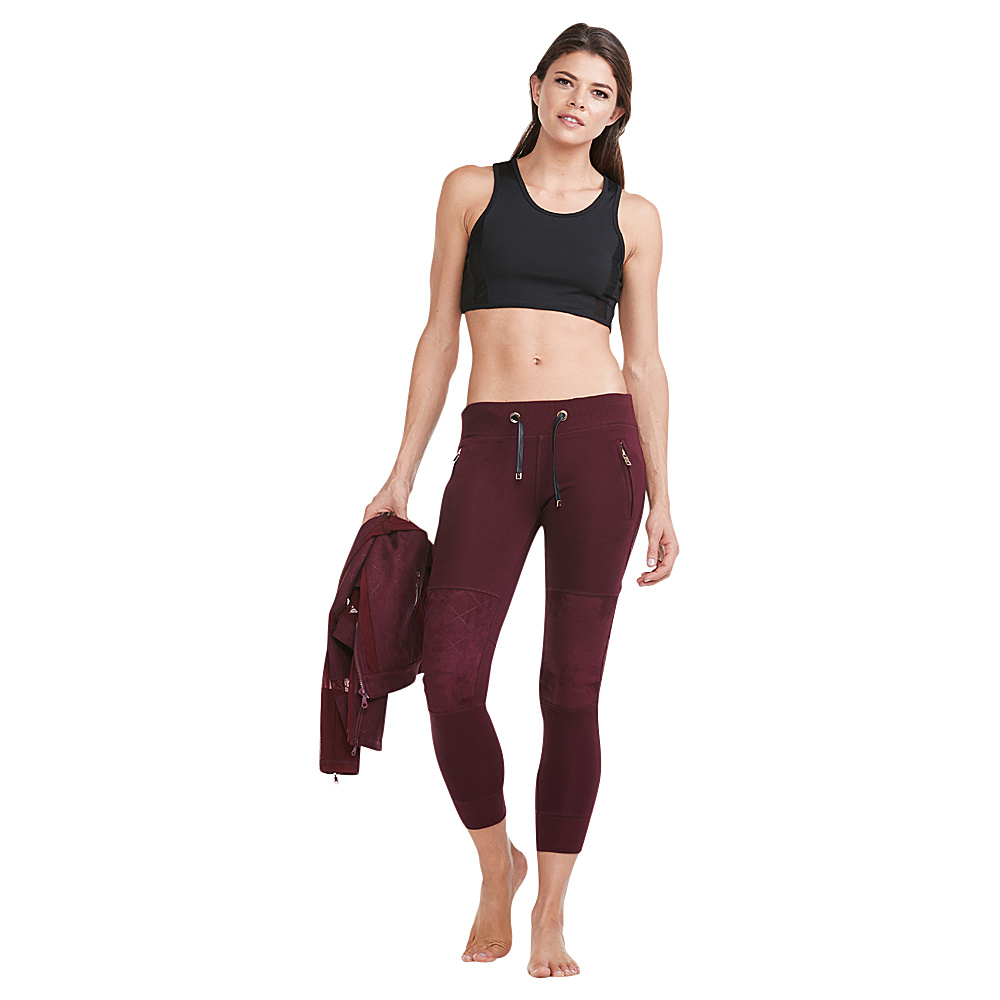 Electric Yoga Quilted Joggers M Red Electric Yoga Women s Apparel