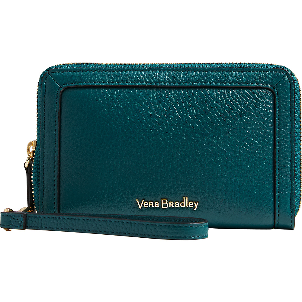 Vera Bradley RFID Grab Go Wristlet Retired Prints Forest Green Vera Bradley Fabric Handbags