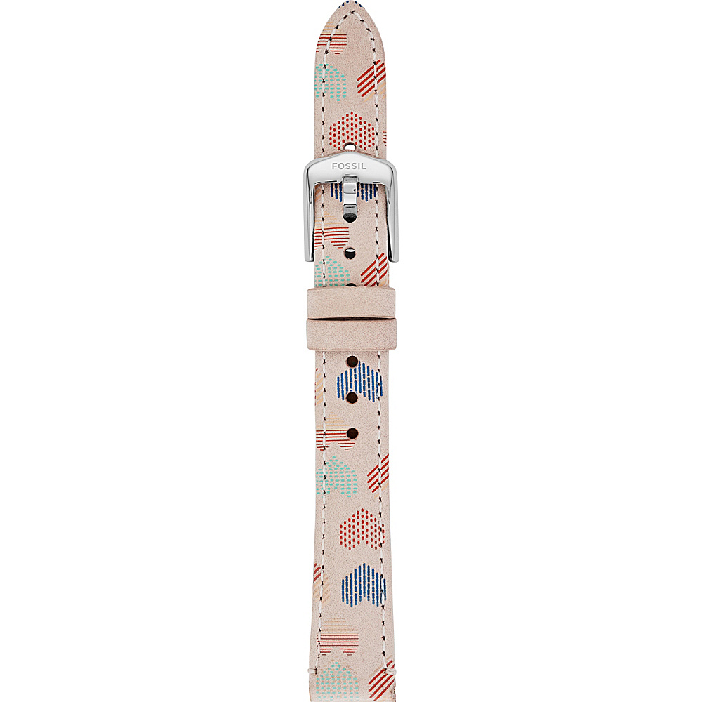 Fossil 14mm Leather Watch Strap Pink Fossil Watches