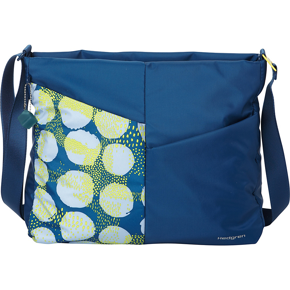 Hedgren Hatha Shoulder Bag 01 Version Spots Blue Hedgren Fabric Handbags