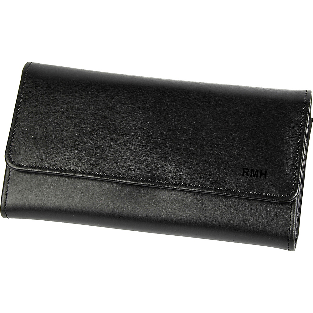 ClaireChase Tri fold Crossbody Wallet Black ClaireChase Women s Wallets