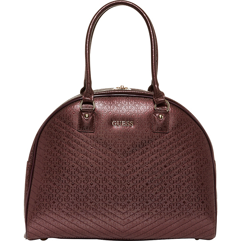 GUESS Travel Halley 15" Dome Carry-On Tote Bordeaux - GUESS Travel Luggage Totes and Satchels