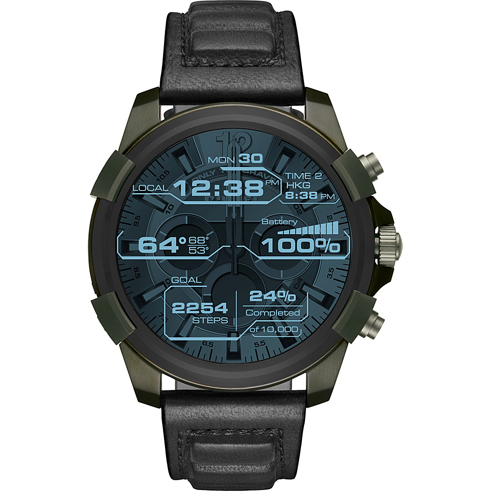 Diesel Watches Men's Touchscreen Smartwatch Black - Diesel Watches Wearable Technology