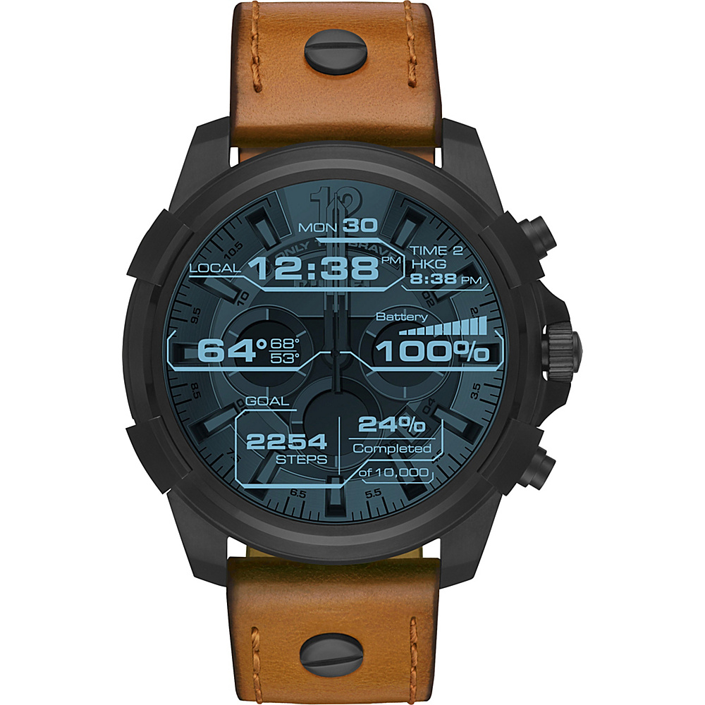 Diesel Watches Men's Touchscreen Smartwatch Brown - Diesel Watches Wearable Technology