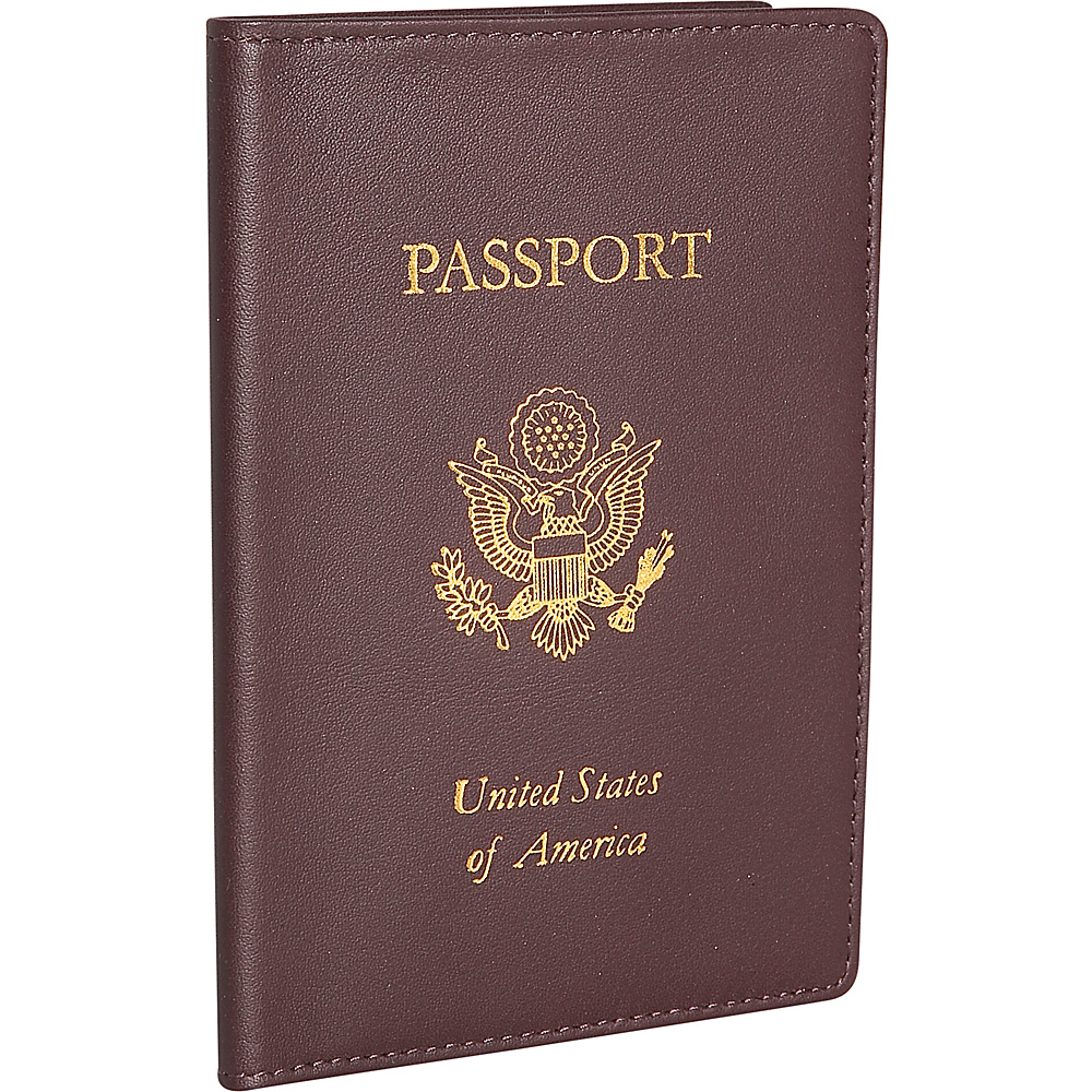 Royce Leather Passport Jacket Burgundy