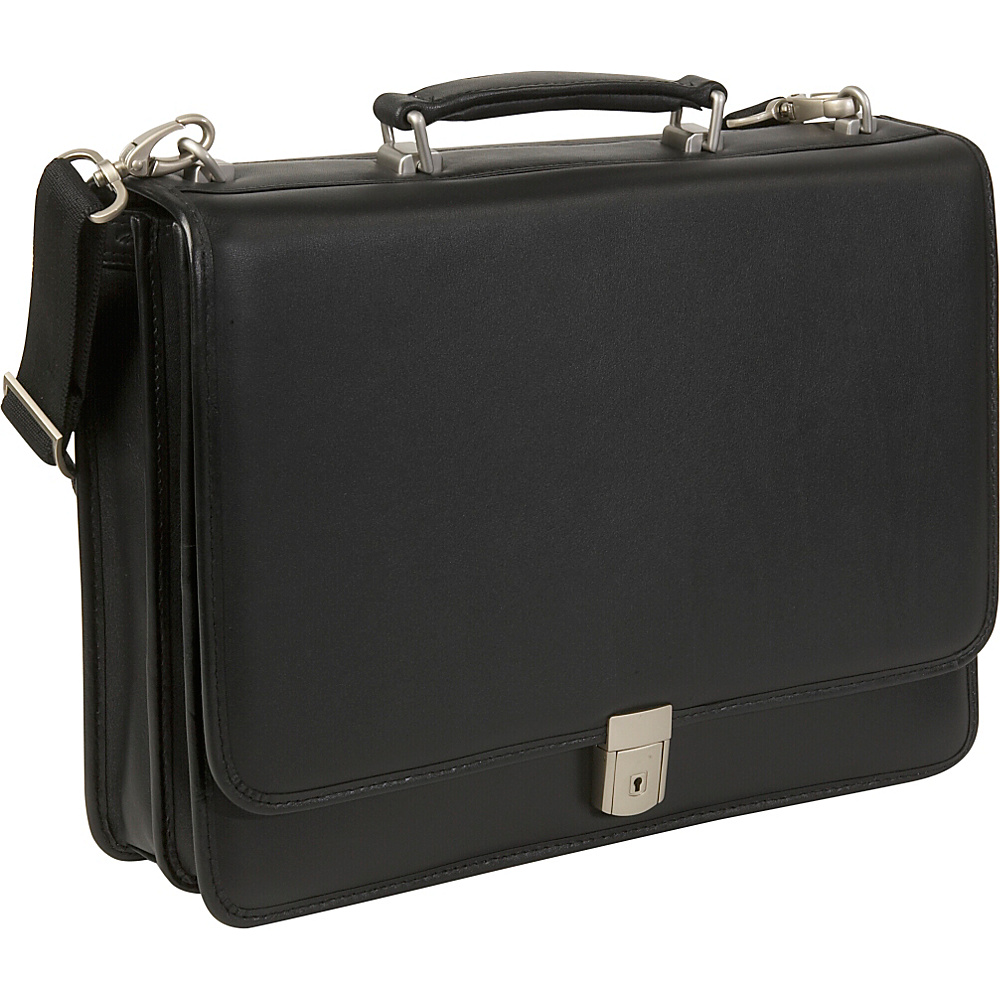 McKlein USA Bucktown Leather 17 Laptop Case Black