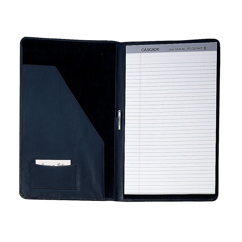 Royce Leather Legal Size Pad Holder Black