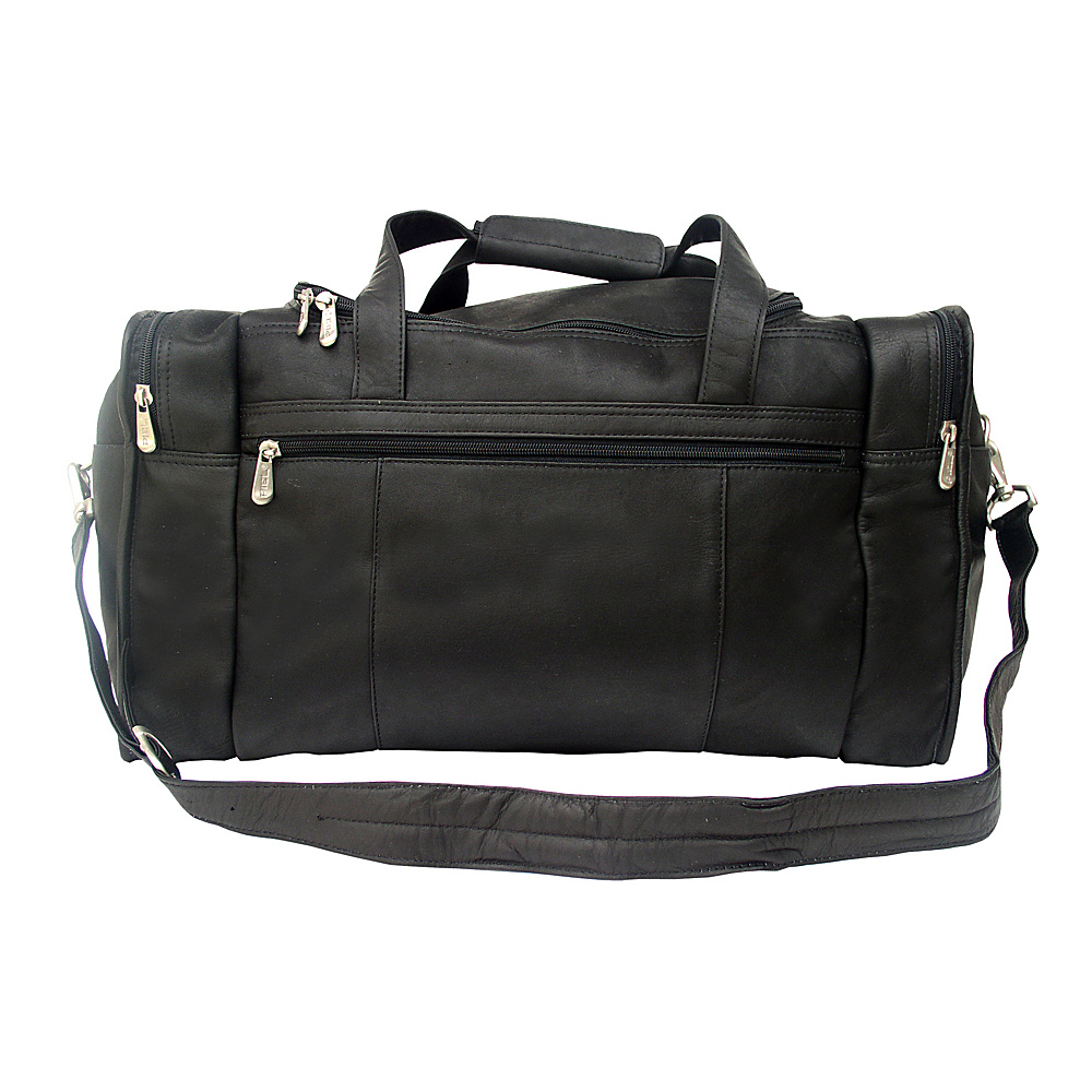 Piel Travel Duffle with Side Pocket Black