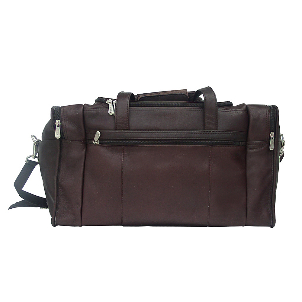 Piel Travel Duffle with Side Pocket Chocolate