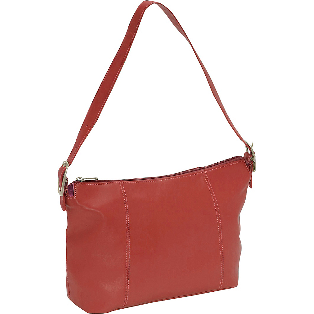 Piel Medium Shoulder Bag Red